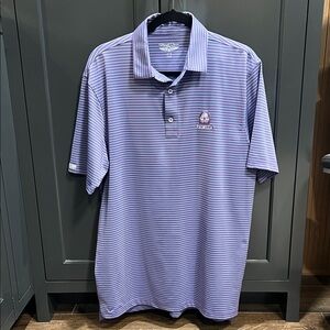 Classic Purple Striped Polo Shirt